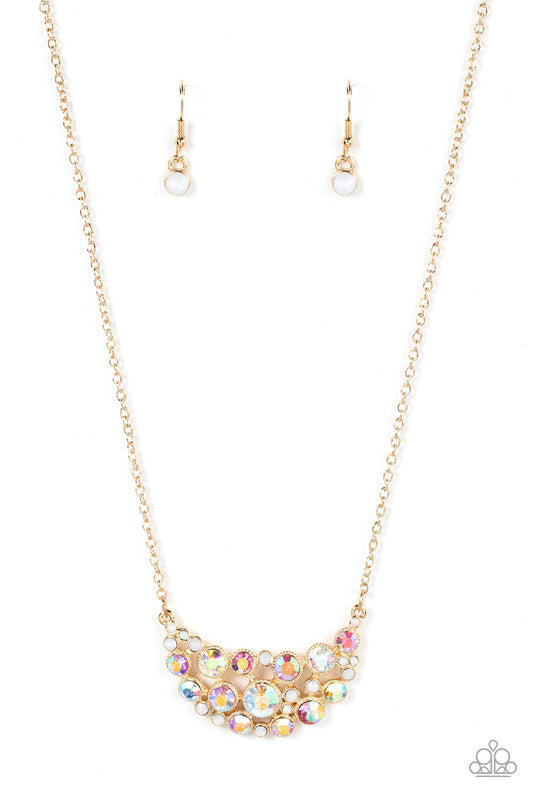 Paparazzi Effervescently Divine - Gold Necklace P2RE-GDXX-404XX