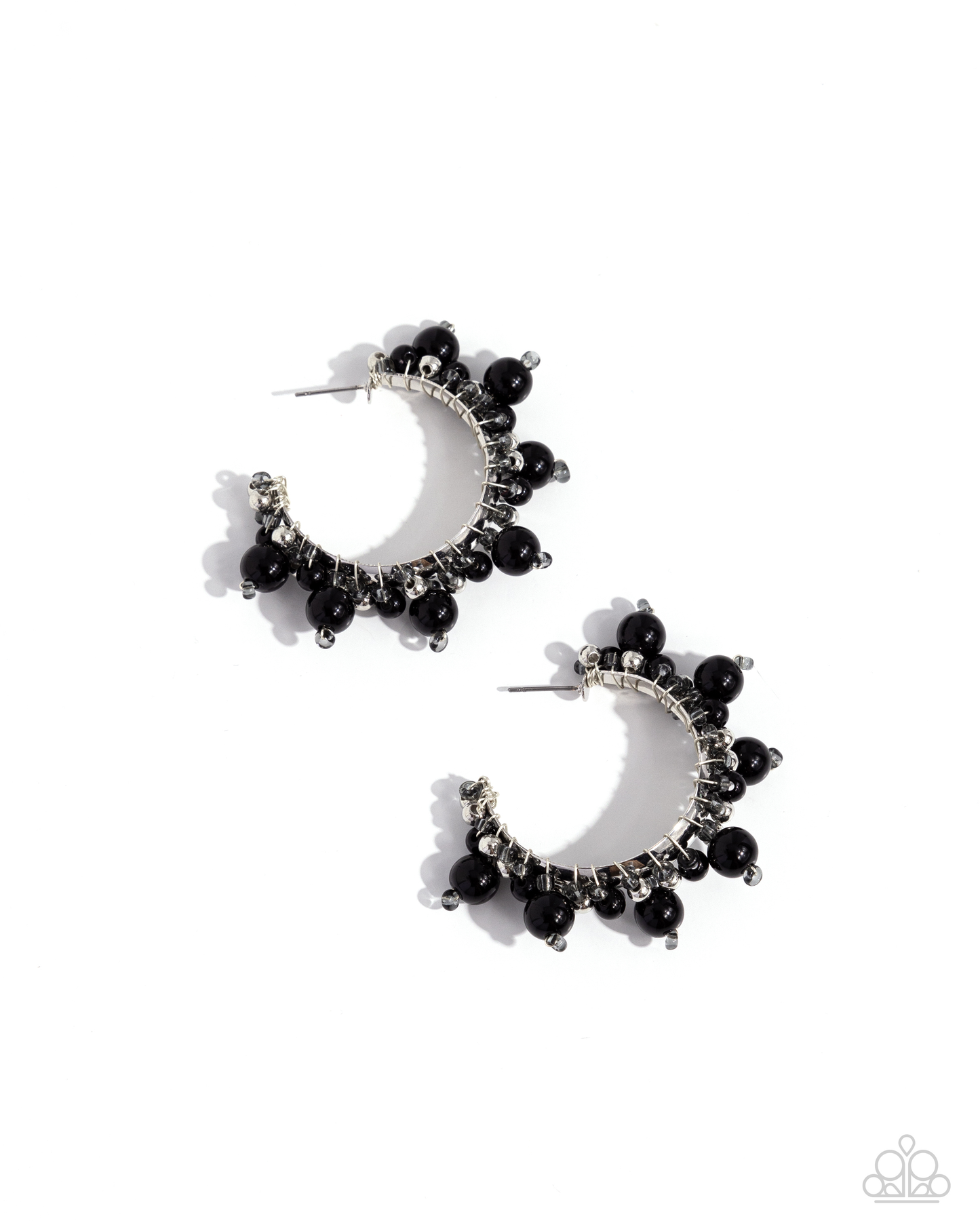 Paparazzi Elite Expense - Black Post Earring P5HO-BKXX-280XX