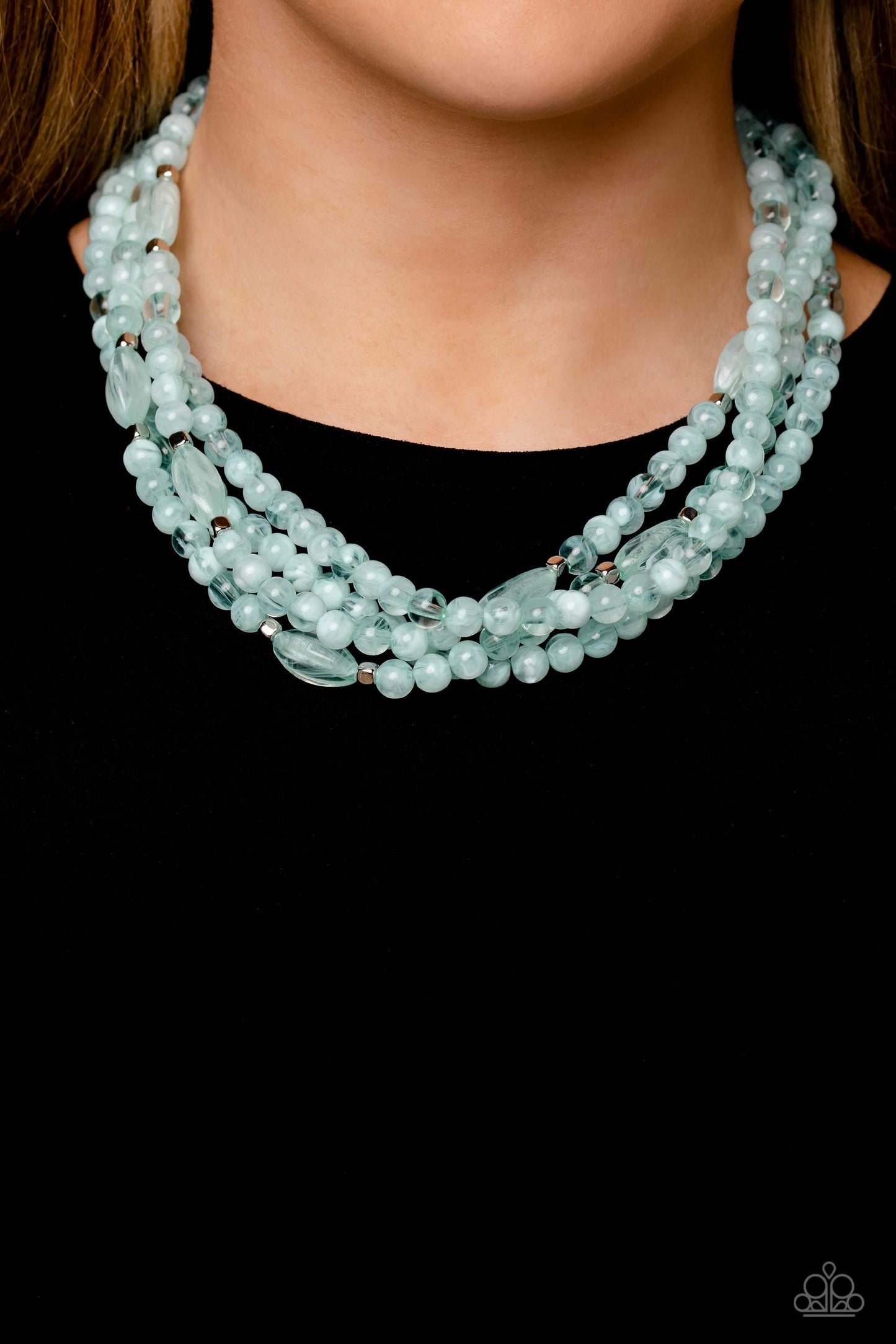 Paparazzi Layered Lass - Blue Necklace P2ST-BLXX-221XX