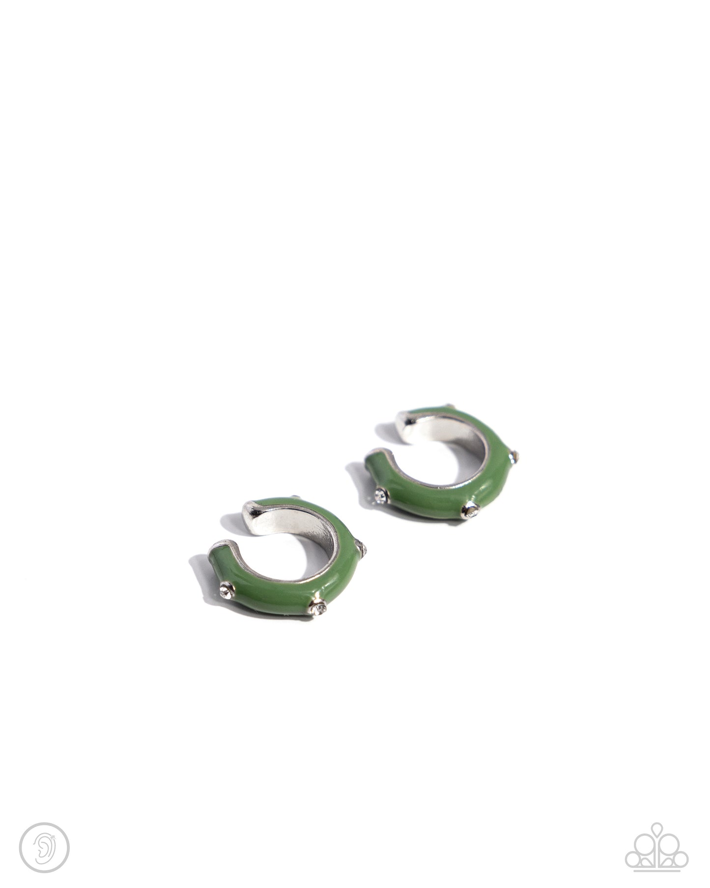 Paparazzi Coastal Color - Green Cuff Earring P5PO-CFGR-056XX