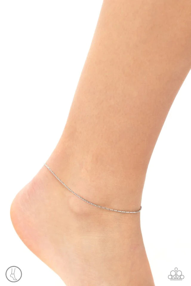 Paparazzi High-Tech Texture - Silver Anklet