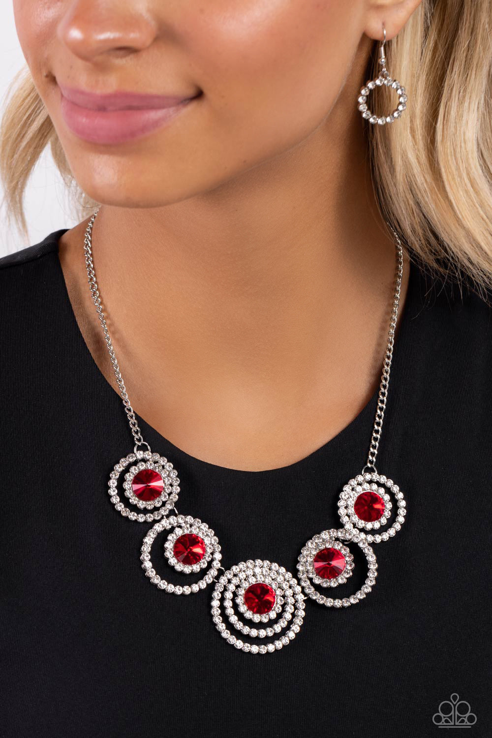 Paparazzi Dramatic Darling - Red Necklace P2RE-RDXX-261XX