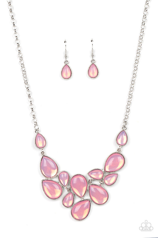 Paparazzi Keeps GLOWING and GLOWING - Pink Necklace  P2WH-PKXX-464XX