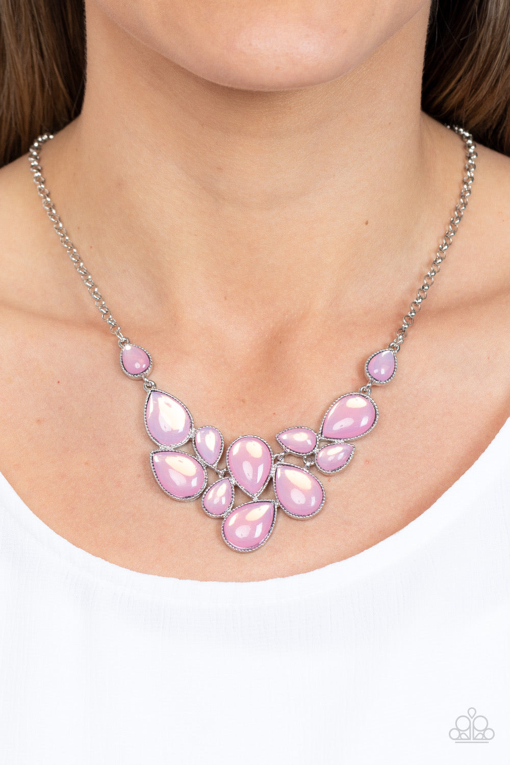 Paparazzi Keeps GLOWING and GLOWING - Pink Necklace  P2WH-PKXX-464XX