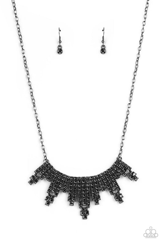 Paparazzi Skyscraping Sparkle - Black  Necklace P2ST-BKXX-175XX