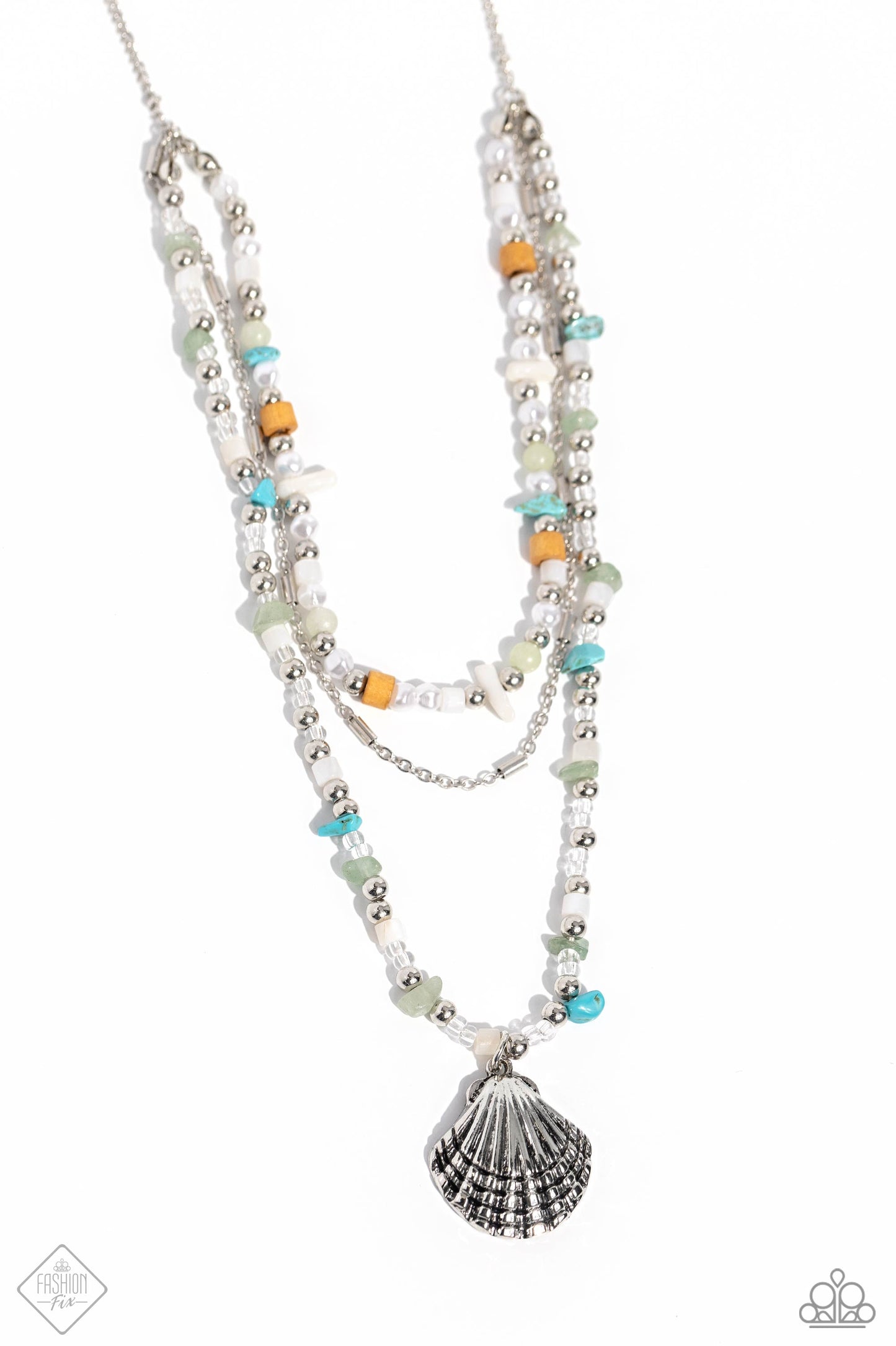 Paparazzi Coastline Couture - Multi Necklace Item #P2SE-MTXX-270TU