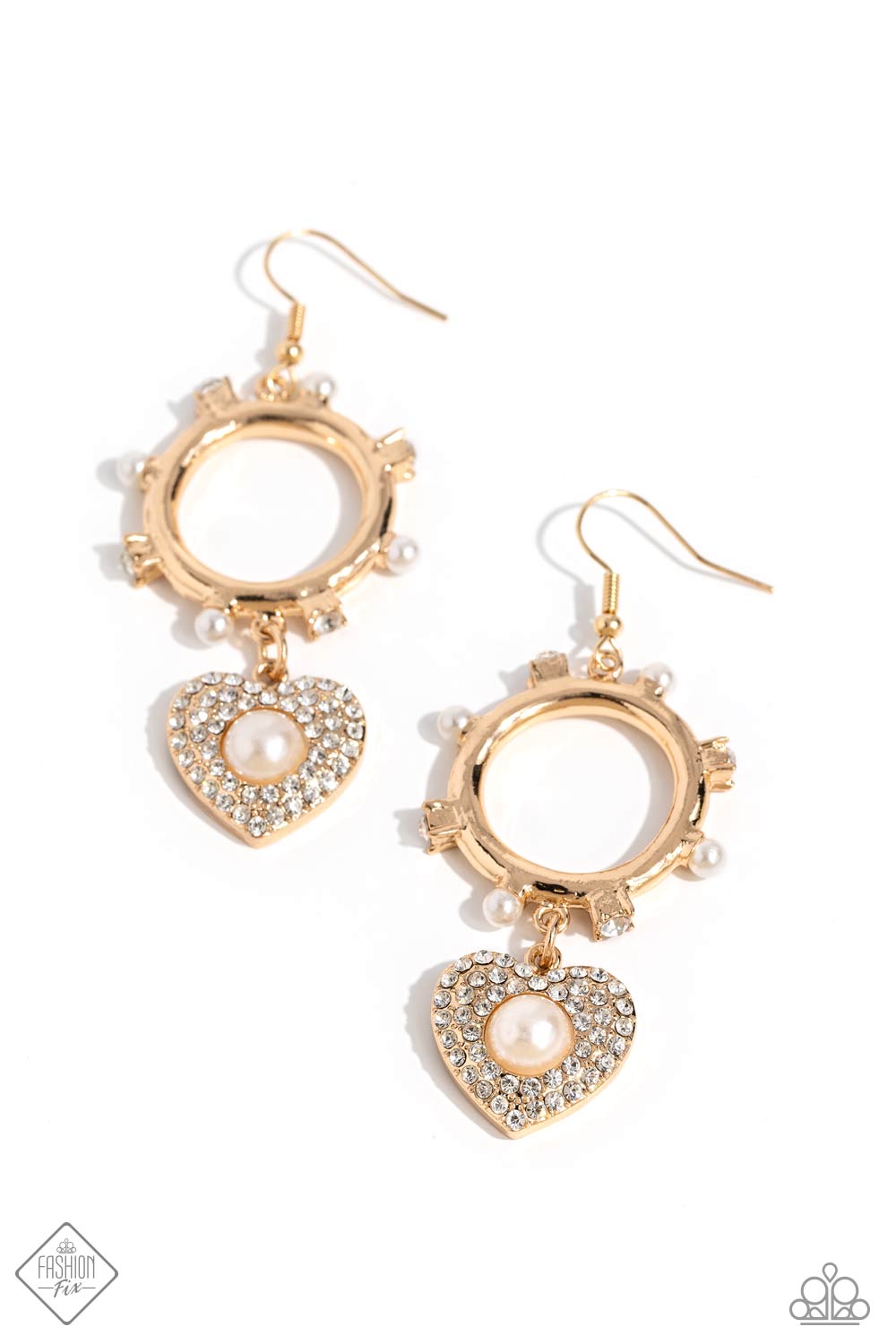 Paparazzi Romantic Relic - Gold Earring Item #P5RE-GDXX-279TJ