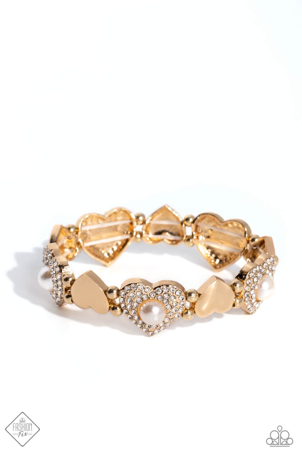 Paparazzi Heartfelt Heirloom - Gold Bracelet Item #P9RE-GDXX-410TJ