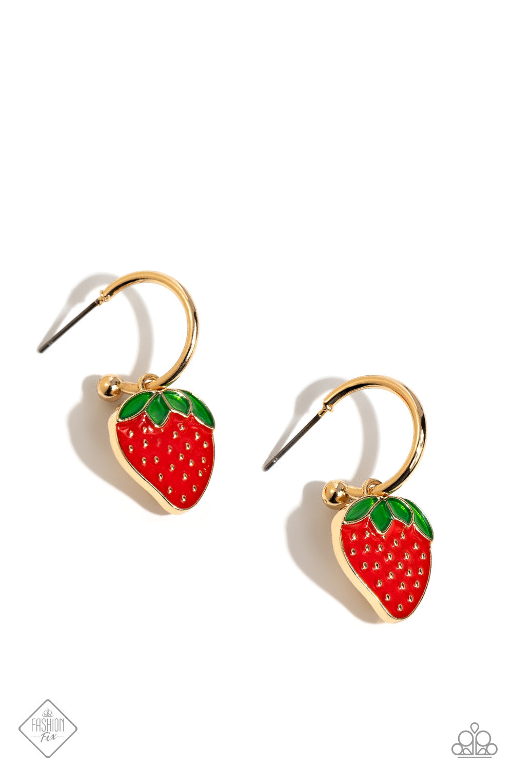 Paparazzi Fashionable Fruit - Gold Post Earring Item #P5HO-GDXX-347US