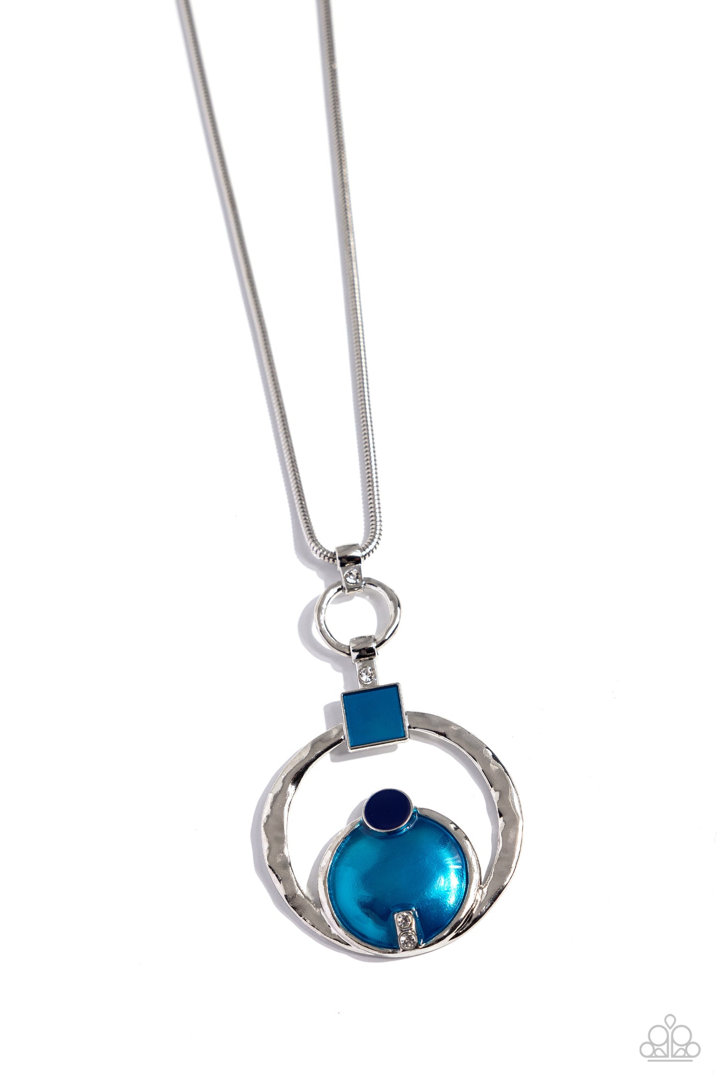 Paparazzi Tastefully Transparent - Blue Necklace P2RE-BLXX-421XX