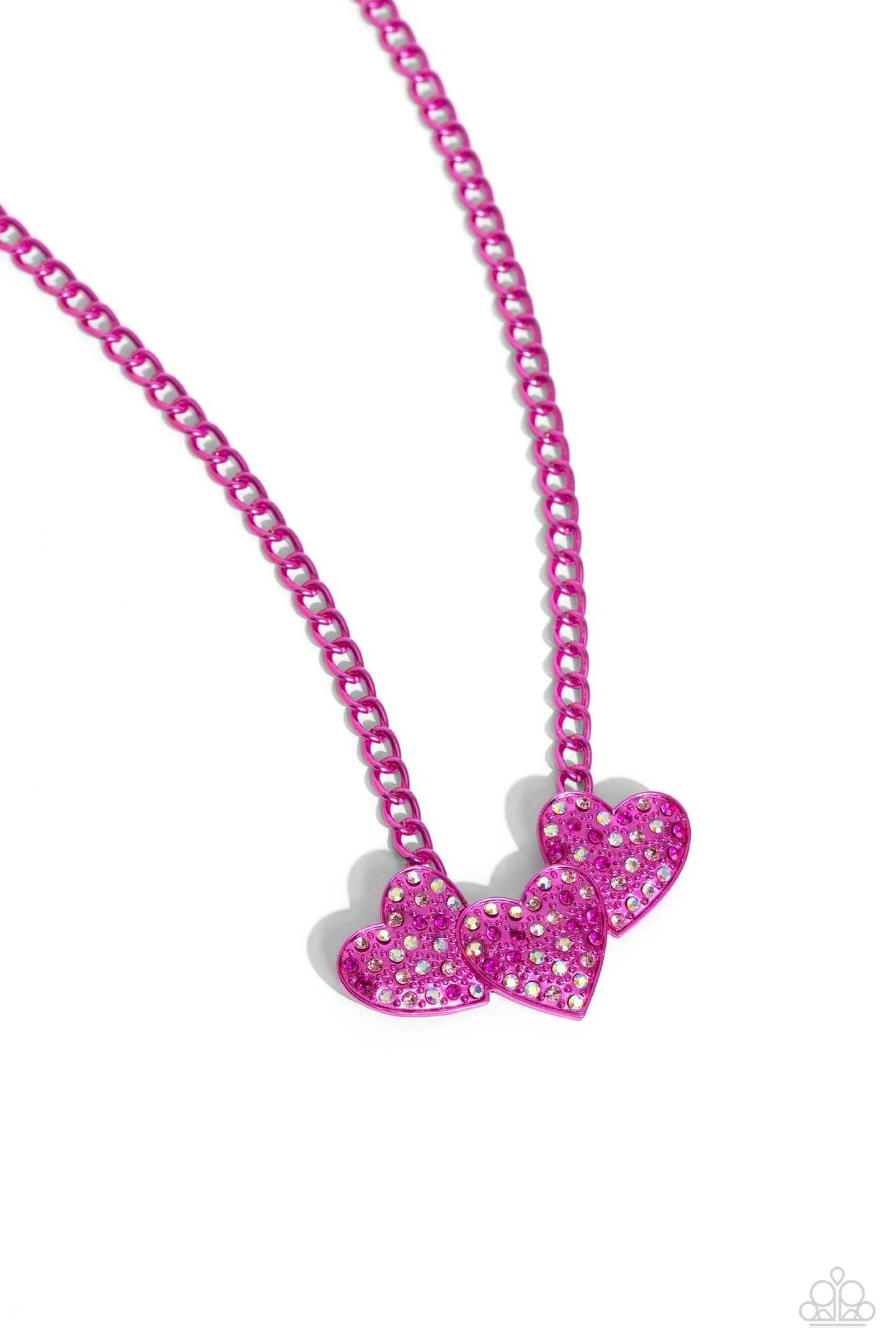 Paparazzi Low-Key Lovestruck - Pink Necklace P2ST-PKXX-158RL