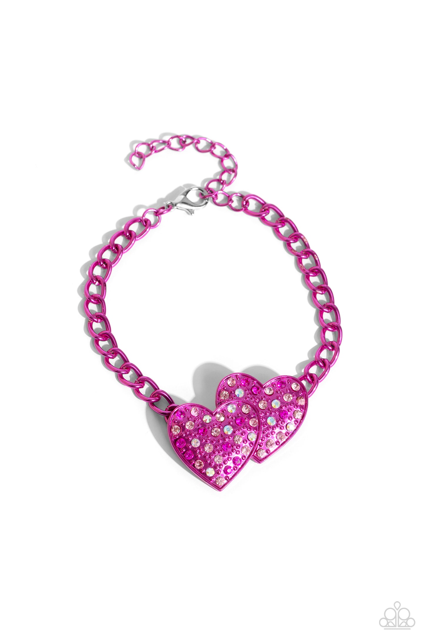 Paparazzi Lovestruck Lineup - Pink Bracelet P9ST-PKXX-019RL