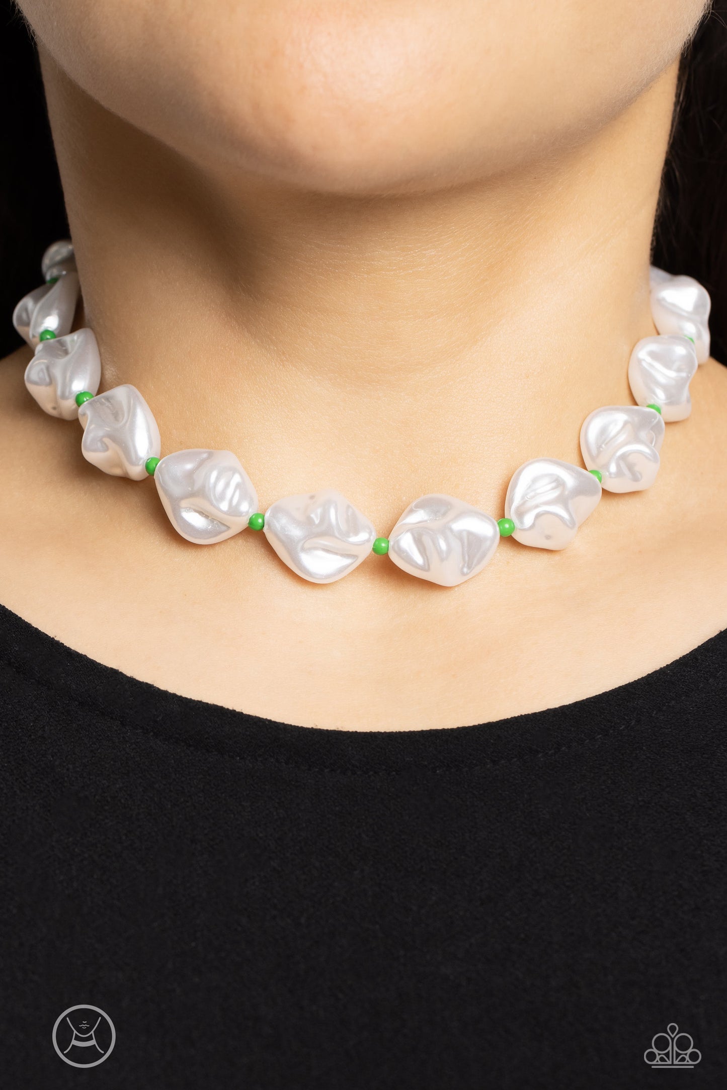 Paparazzi SHORE Enough - Green Necklace P2CH-GRXX-025XX