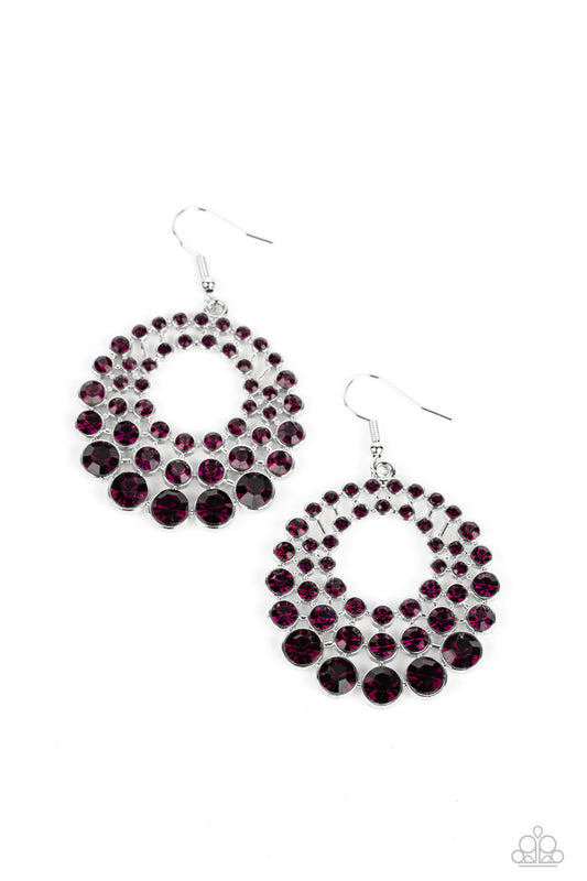 Paparazzi So Self-GLOW-rious - Purple Earring P5RE-PRXX-188XX