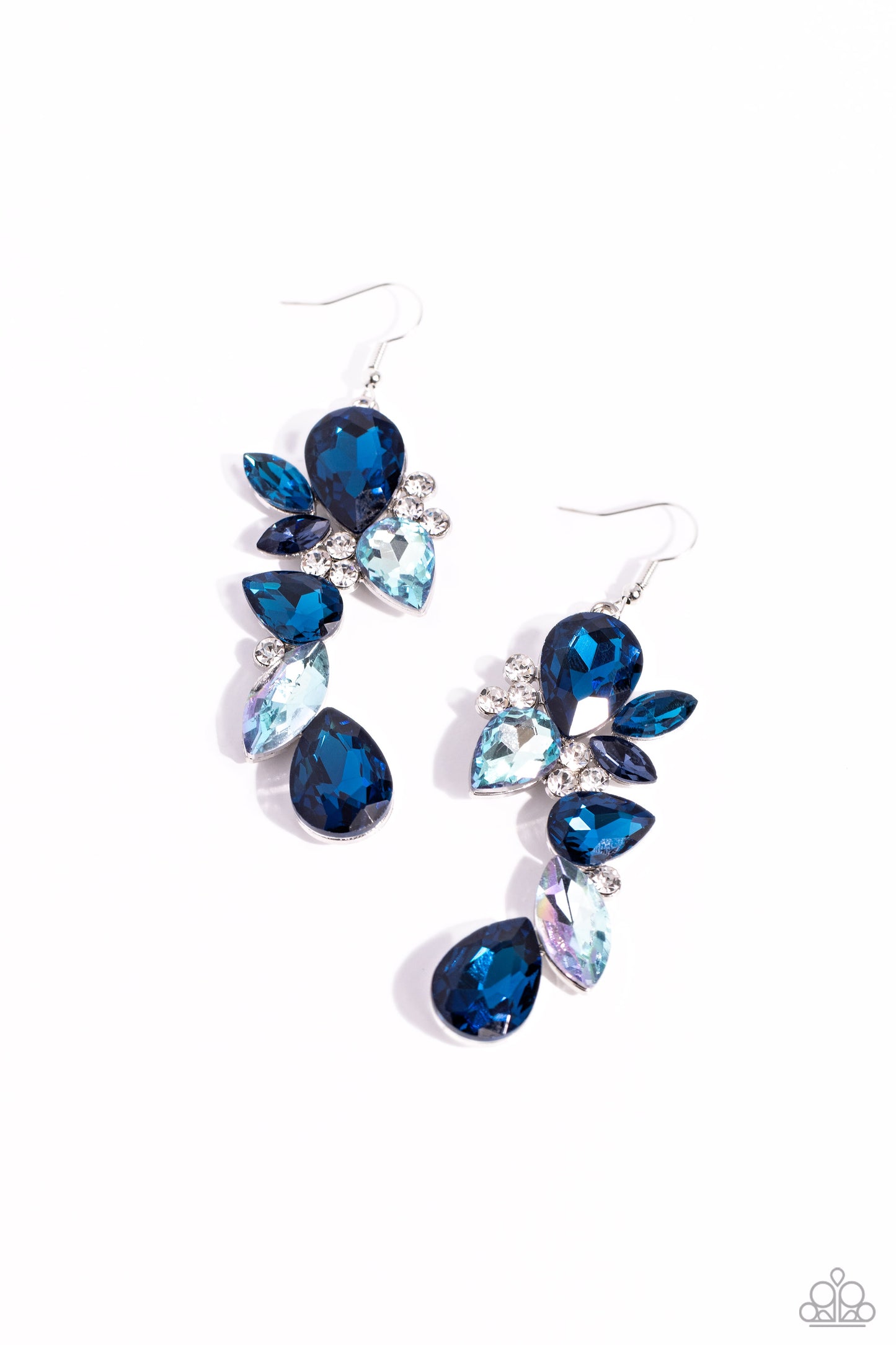 Paparazzi Fancy Flaunter - Blue Earring  P5RE-BLXX-294XX