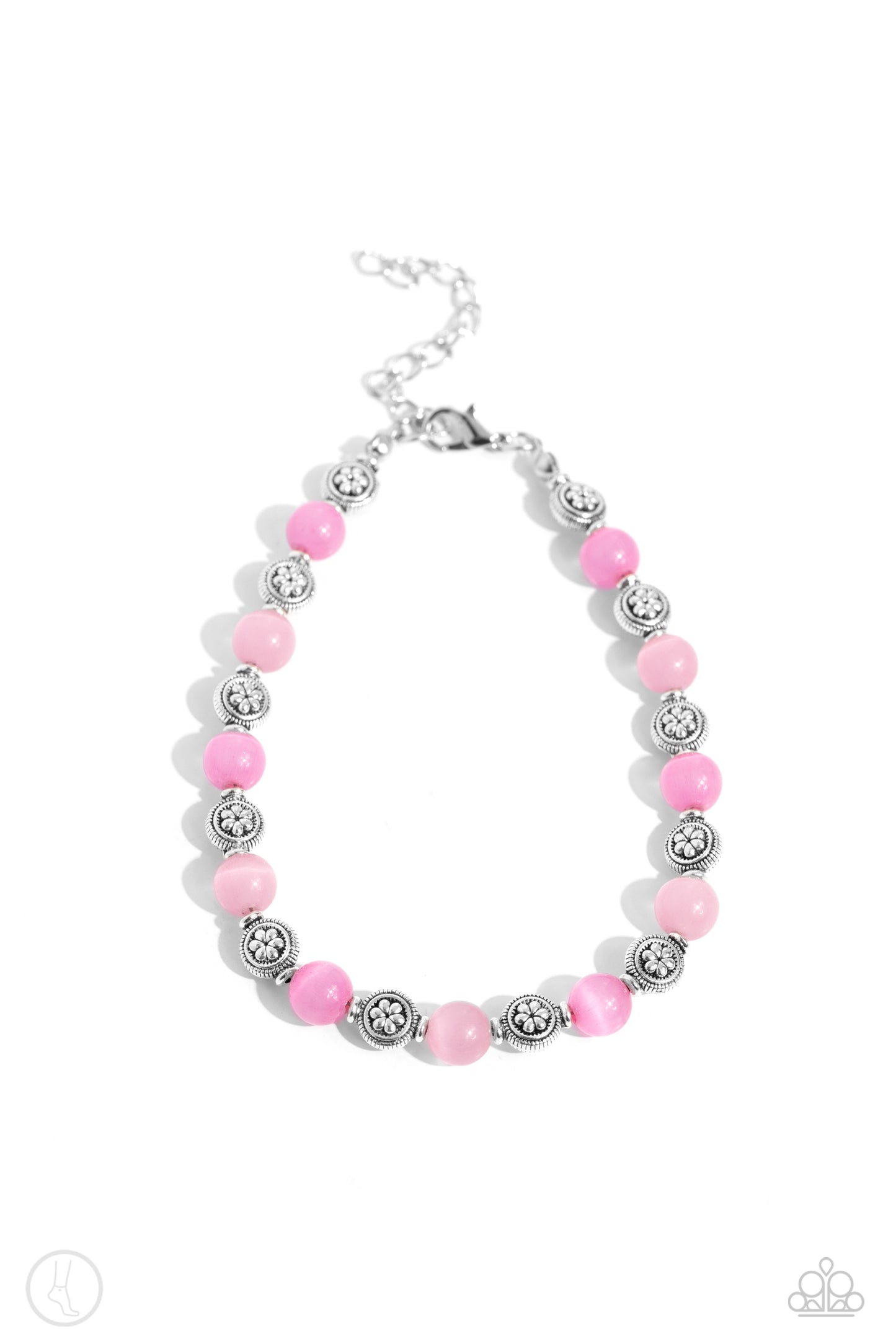 Paparazzi Bouquet - Pink Anklet Bracelet P9AN-PKXX-025XX