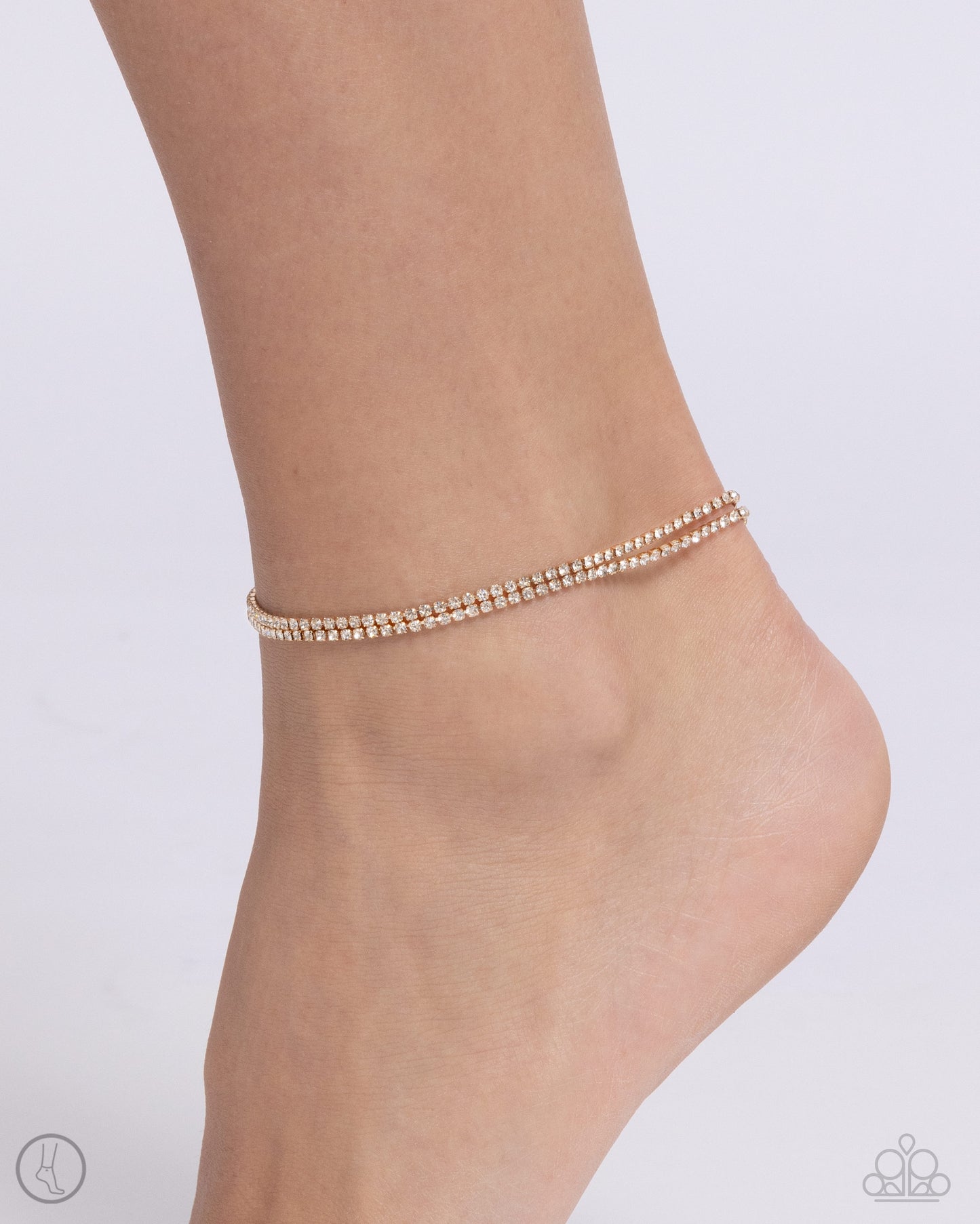 Paparazzi Dainty Declaration - Gold anklet Bracelet P9AN-GDXX-074XX