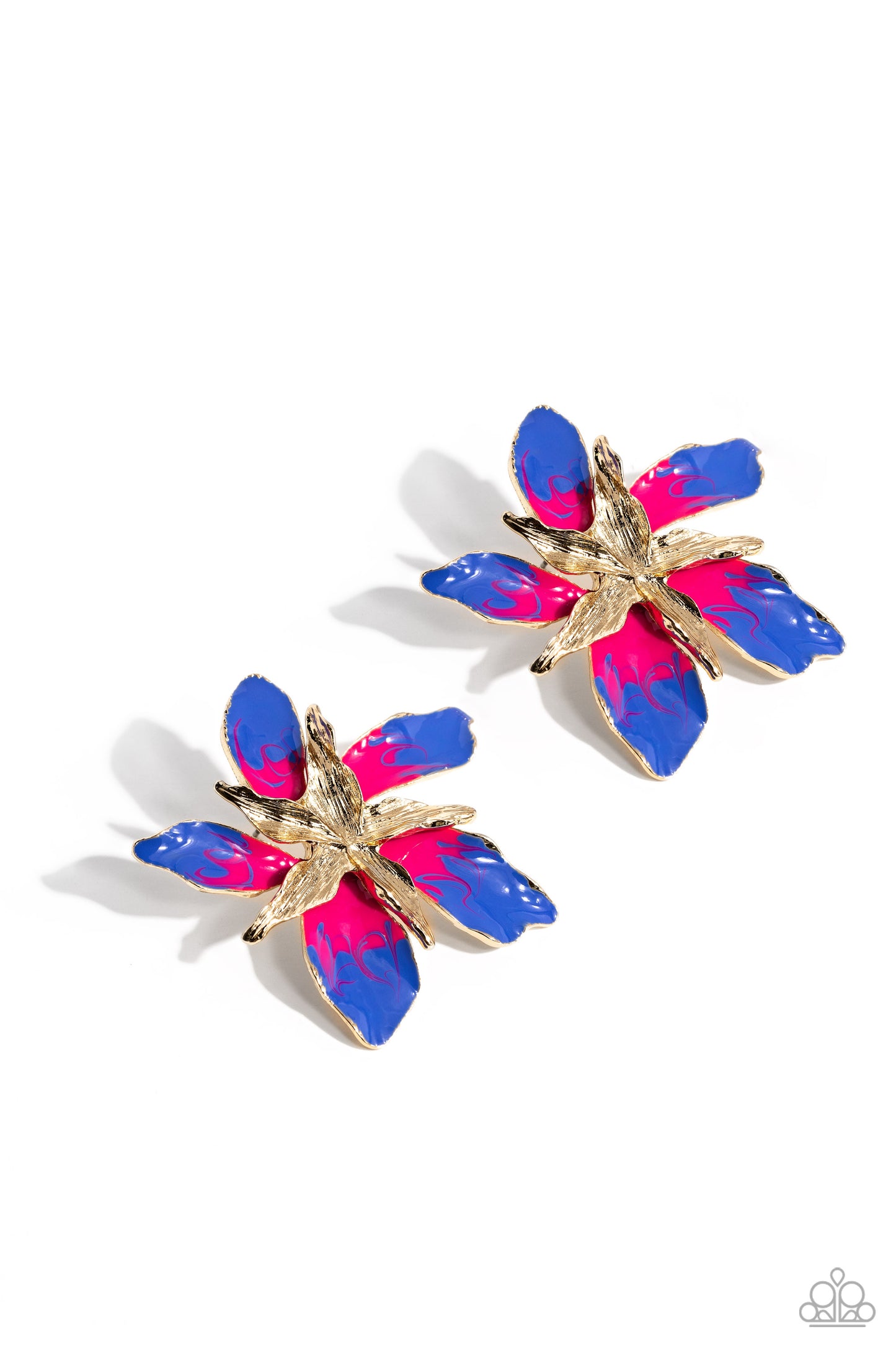 Paparazzi Warped Wallflower - Multi Post Earring P5PO-MTXX-109XX