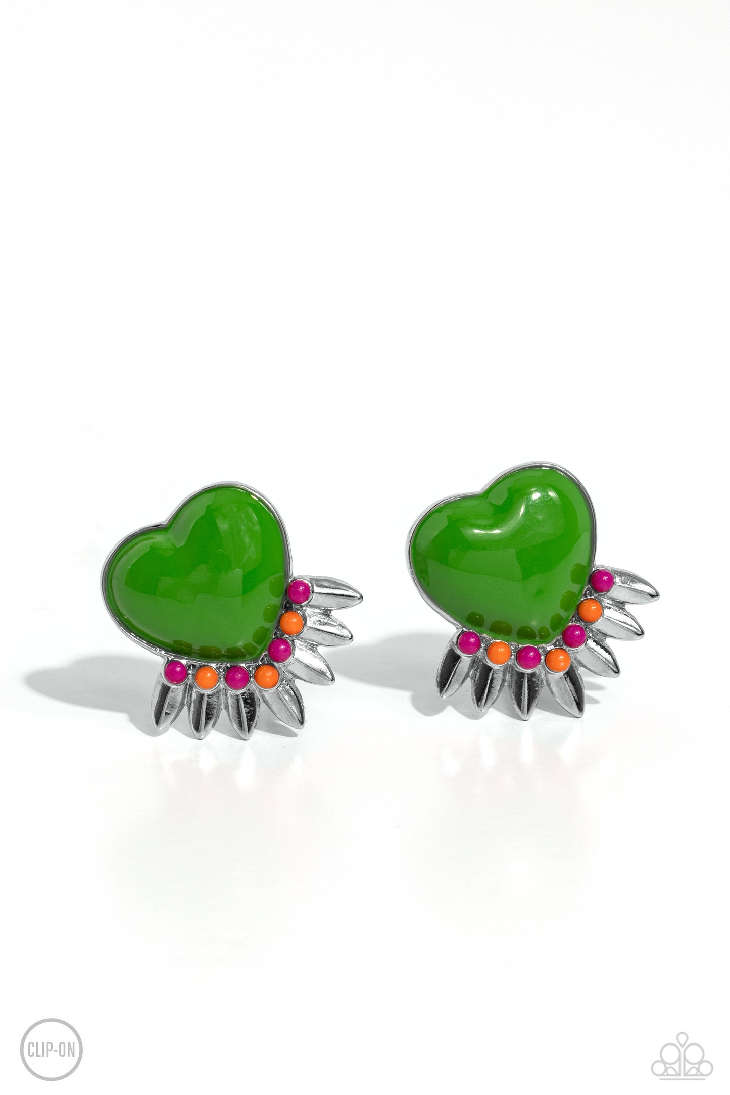 Paparazzi Spring Story - Green Clip On Earring P5CO-GRXX-023XX