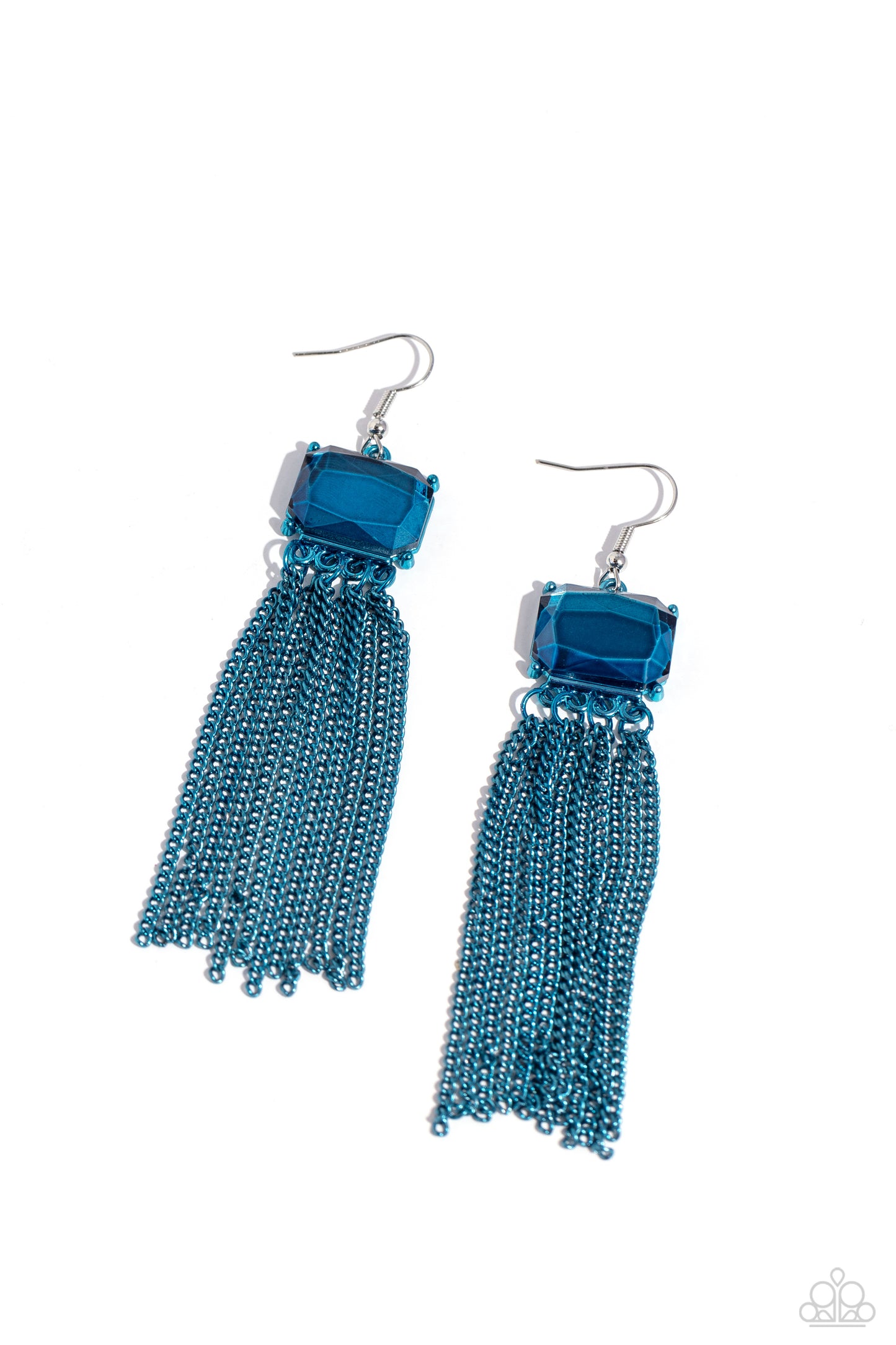 Paparazzi Dreaming Of TASSELS - Blue Earring  P5ED-BLXX-036XX