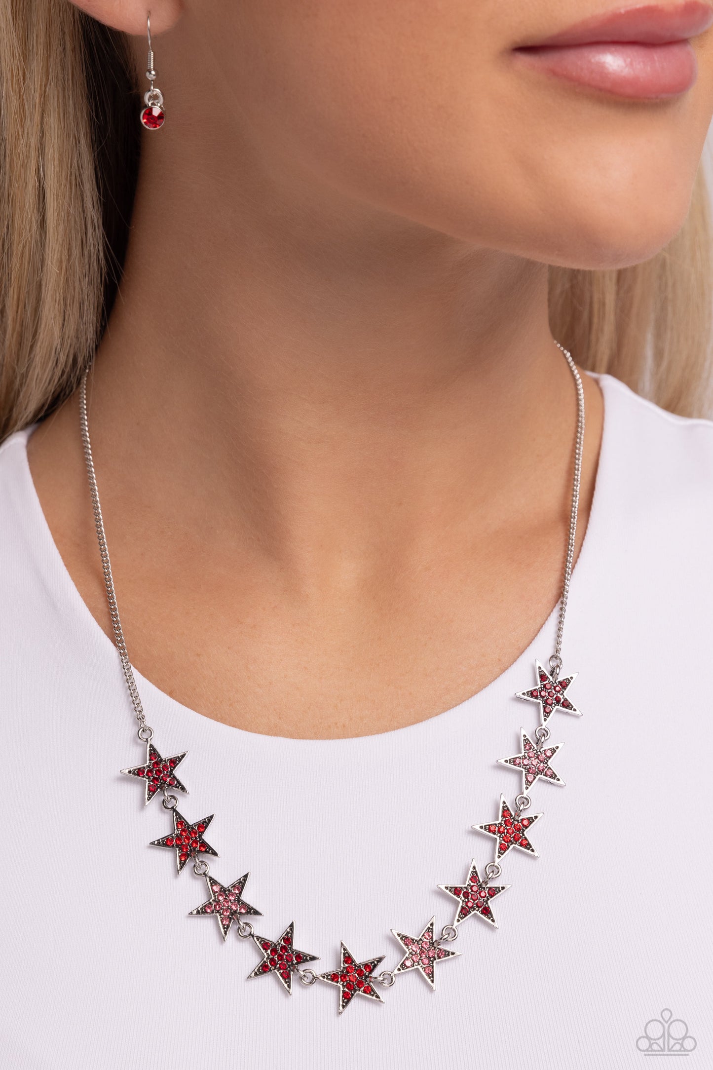 Paparazzi Star Quality Sensation - Red Necklace P2SE-RDXX-346XX