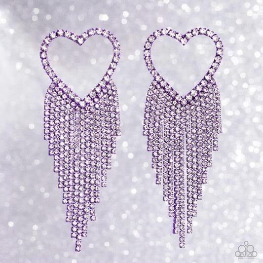 Sumptuous Sweethearts-Purple Earring