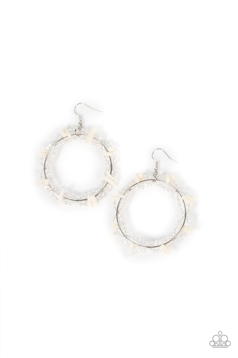 Paparazzi Ocean Surf - White Earring P5SE-WTXX-208XX