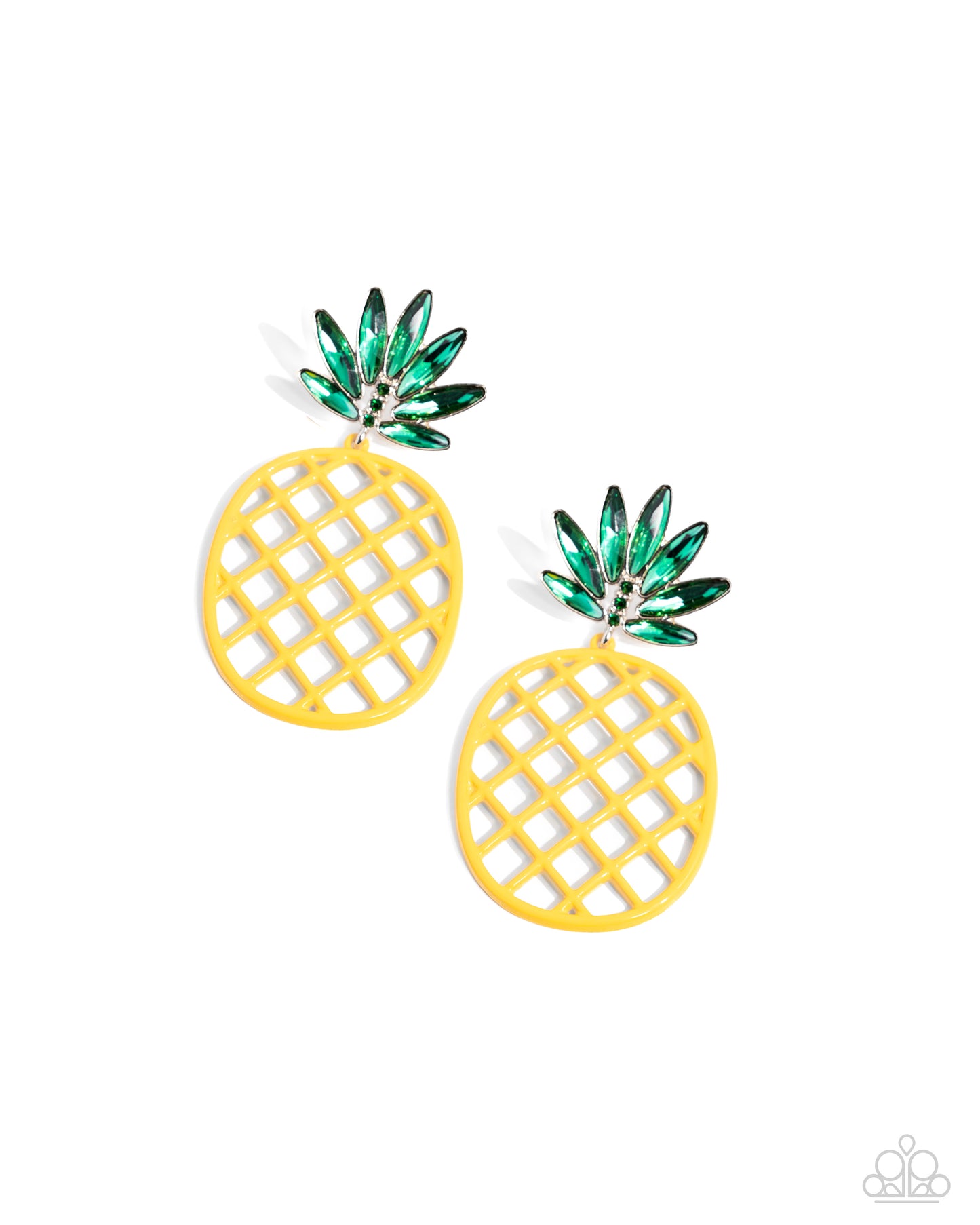 Paparazzi Pineapple Passion - Yellow Post Earring P5PO-YWXX-040XX