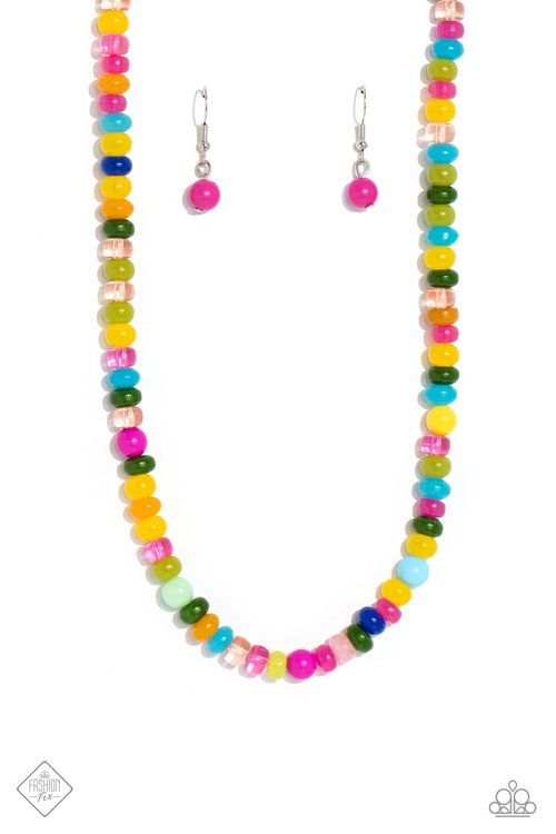 Paparazzi Headliner Hit - Multi Necklace Item #P2SE-MTXX-256OG