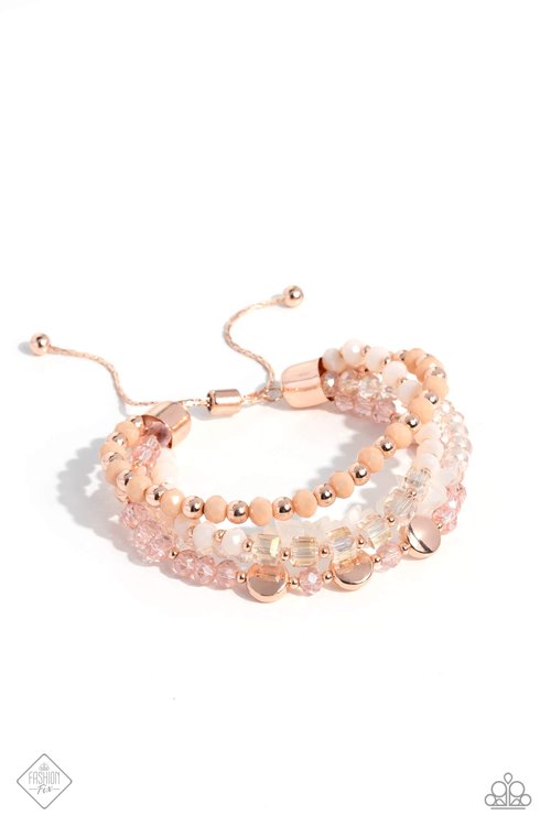 Paparazzi Dewy Delight - Rose Gold Bracelet Item #P9RE-GDRS-393OB