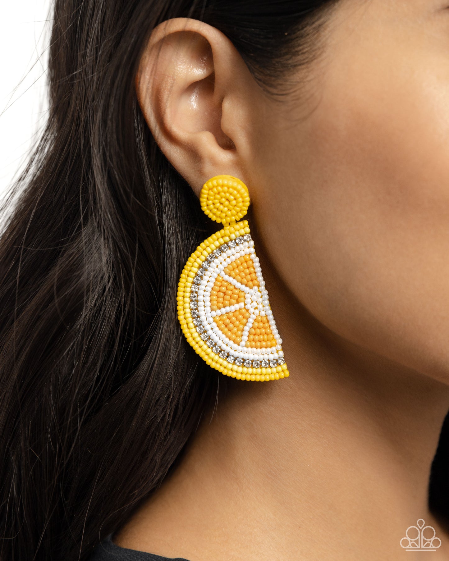 Paparazzi Lemon Leader - Yellow Post Earring P5PO-YWXX-043XX