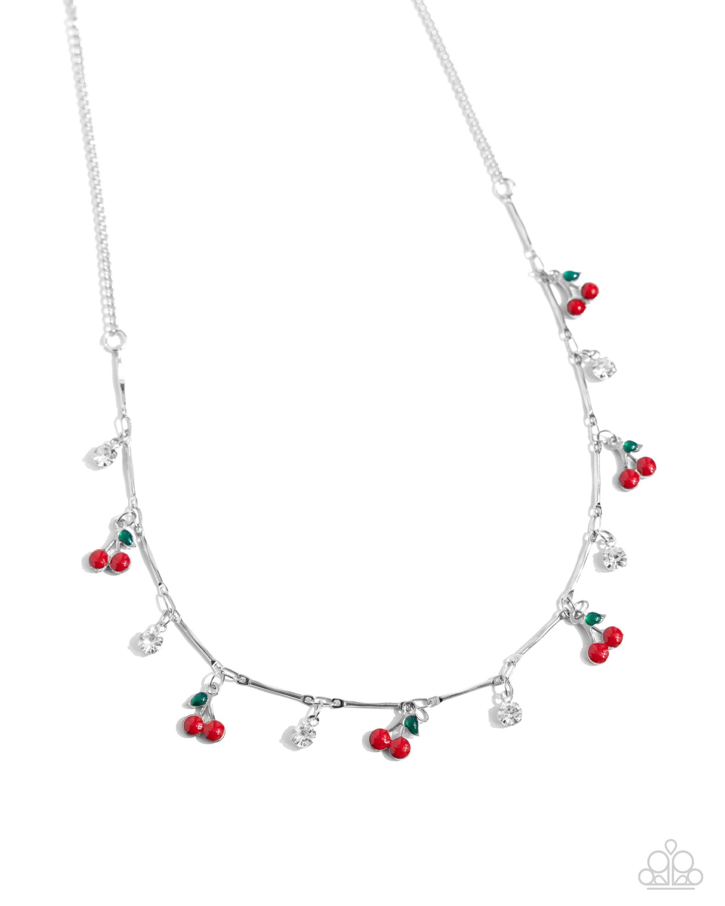 Paparazzi California Cherries - Red Necklace P2DA-RDXX-122XX