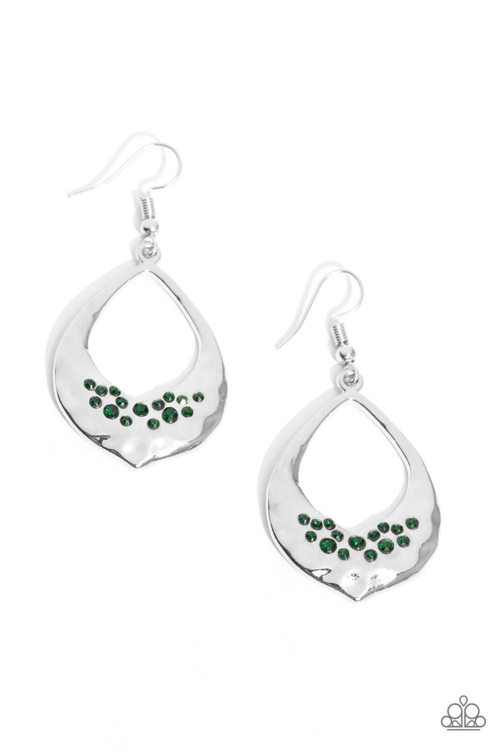 Paparazzi CACHE Reserve - Green Earring  P5RE-GRXX-182XX