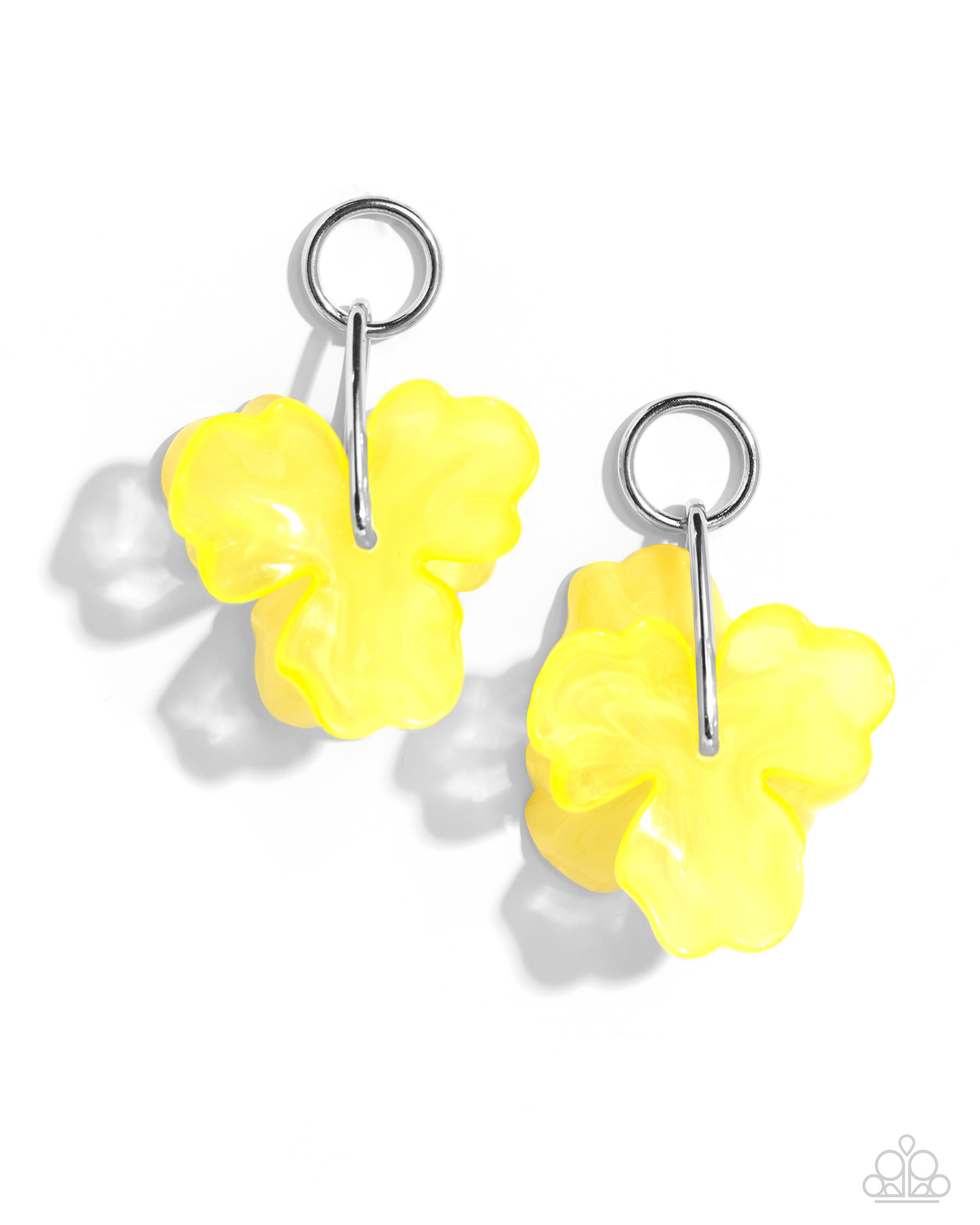 Paparazzi Glassy Garden - Yellow Post Earring  P5PO-YWXX-042XX