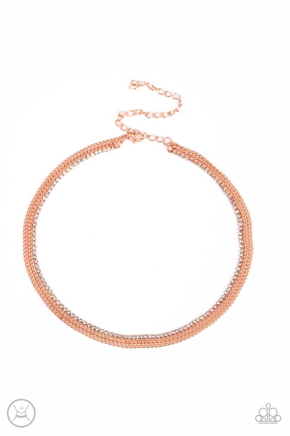 Paparazzi Glitzy Gusto - Copper Necklace  P2CH-CPSH-044XX