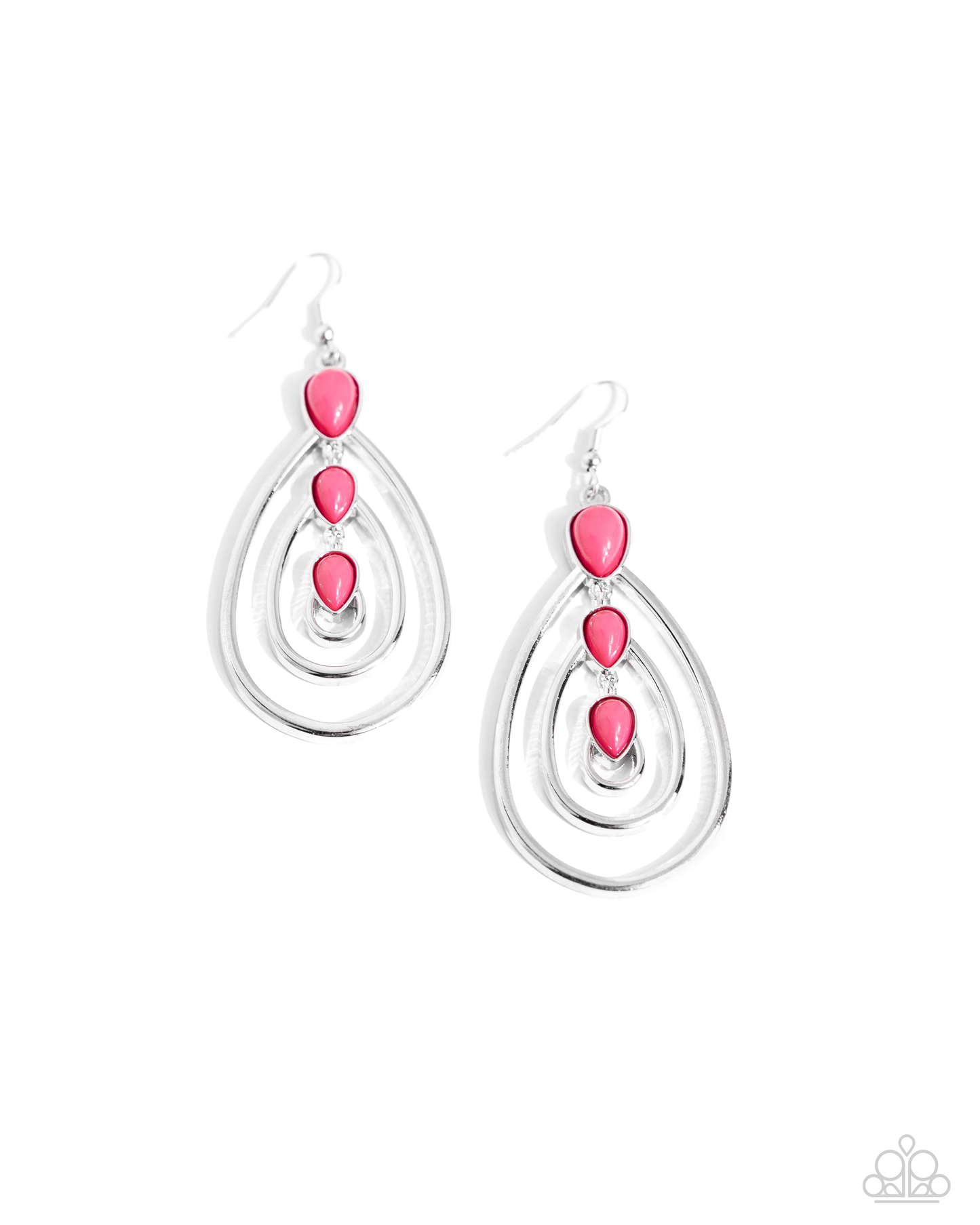 Paparazzi Sweat and TIERS - Pink  Earring P5WH-PKXX-256XX