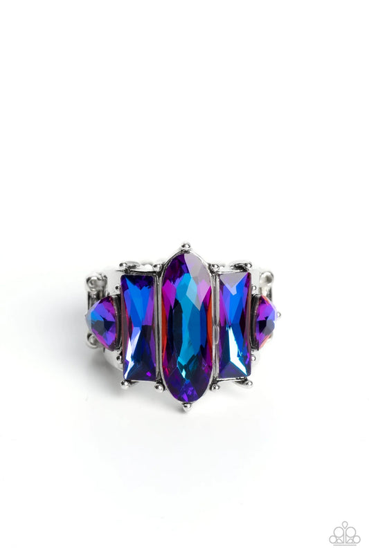 Iridescently Interstellar - Purple Ring - Paparazzi Accessories