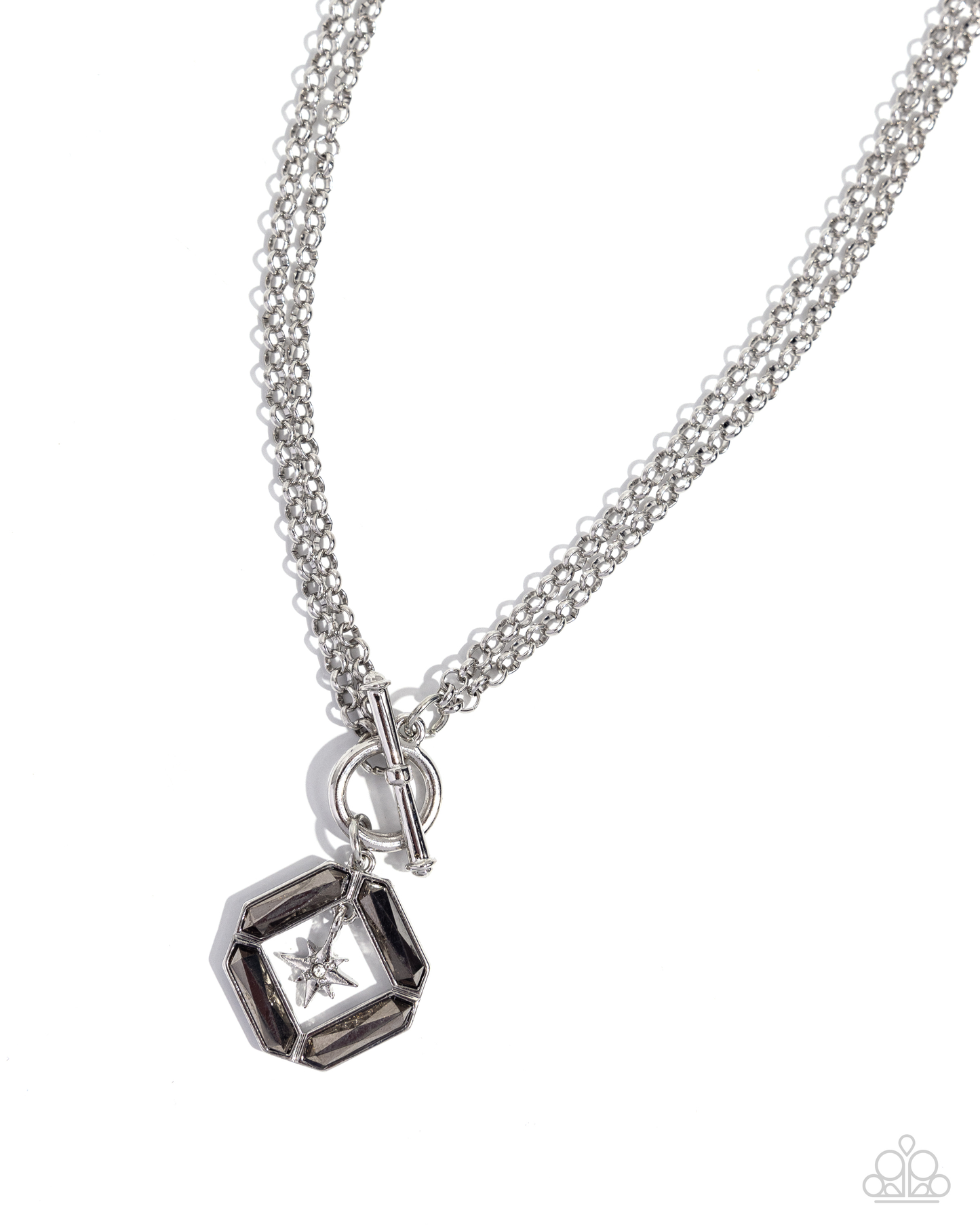 Paparazzi Compass Cadenza - Silver Necklace P2RE-SVXX-507XX