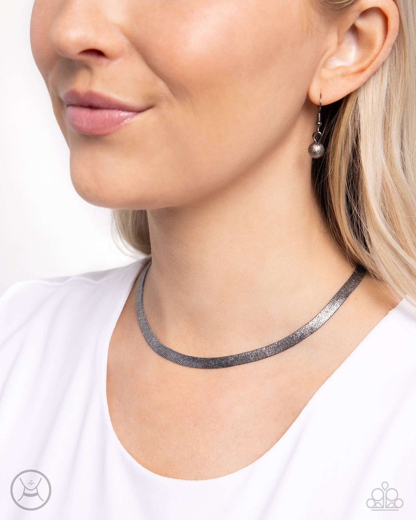 Paparazzi Simply Scintillating - Black  Necklace P2CH-BKXX-107XX