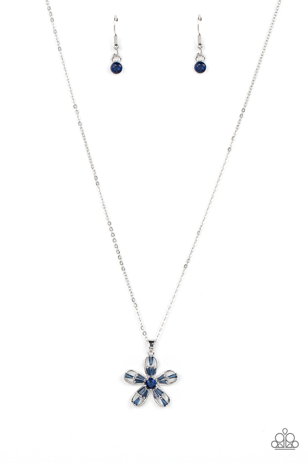 Paparazzi Botanical Ballad - Blue Necklace  P2RE-BLXX-382XX