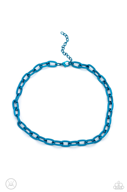 Paparazzi Exuberant Encore - Blue  Necklace P2CH-BLXX-037OS