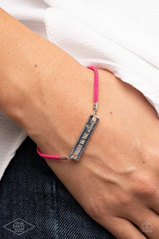 Paparazzi Have Faith - Pink Bracelet