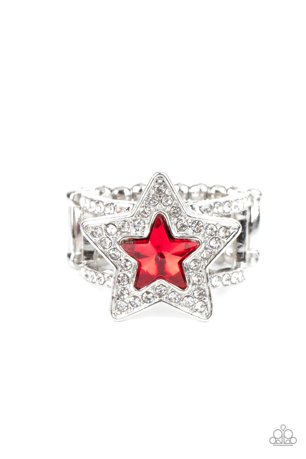 Paparazzi One Nation Under Sparkle - Red Ring  P4RE-RDXX-162XX