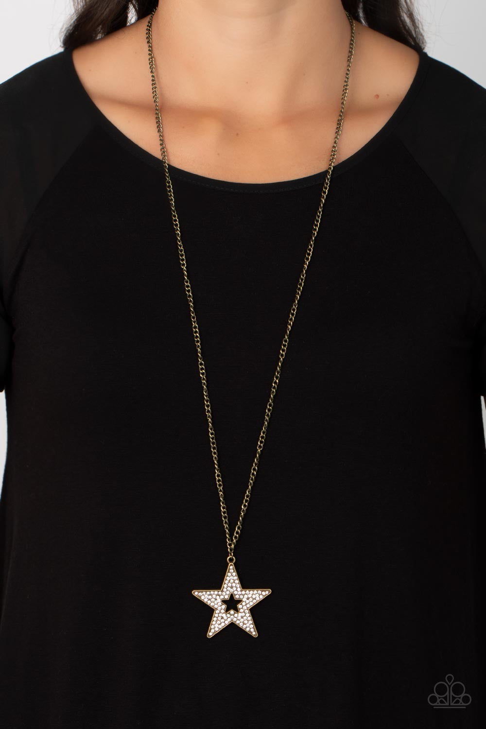 Paparazzi Superstar Stylist - Brass Necklace P2WH-BRXX-171XX