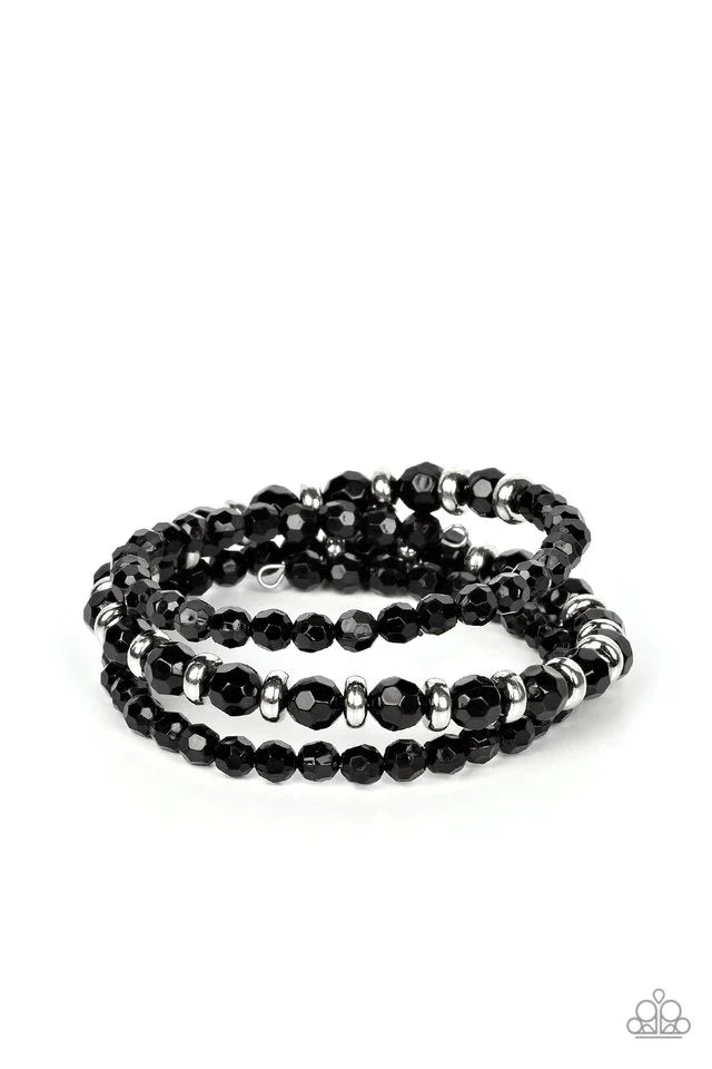 Paparazzi Its a Vibe - Black bracelet