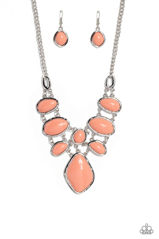 Paparazzi Dreamily Decked Out - Orange Necklace P2ST-OGXX-112XX