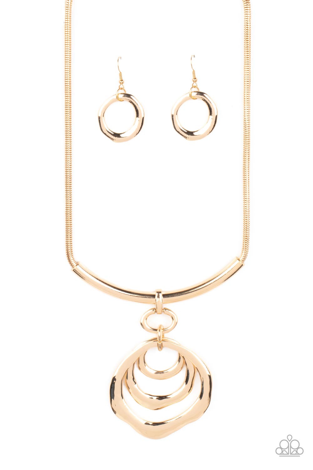 Paparazzi Forged in Fabulous - Gold Necklace P2BA-GDXX-057XX