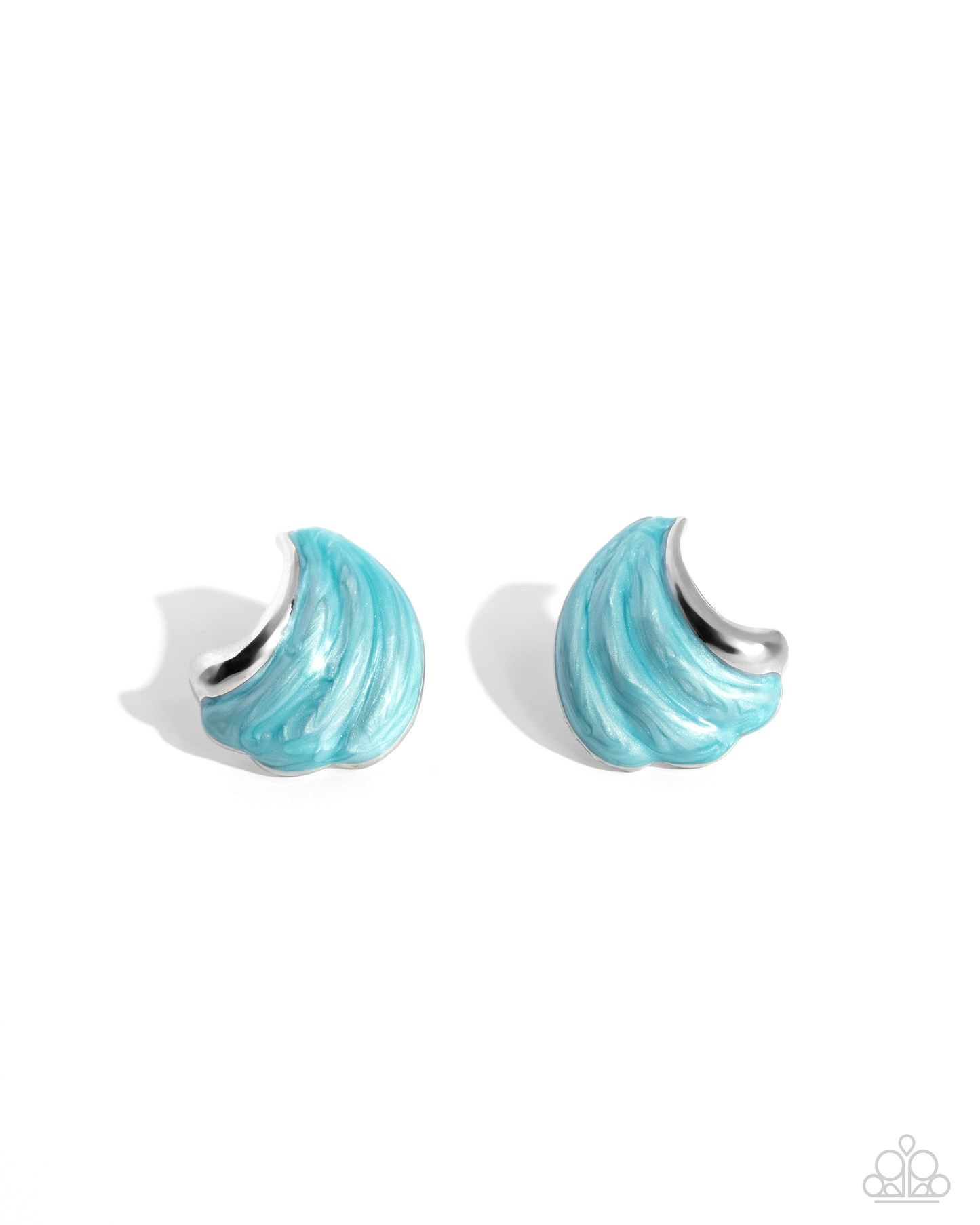 Paparazzi Whimsical Waves - Blue Post Earring  P5PO-BLXX-164XX