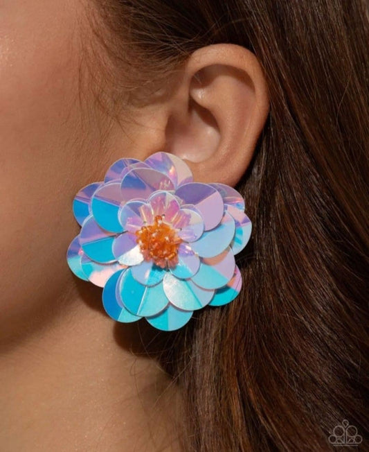 Paparazzi Floating Florals-Multi Post Earring