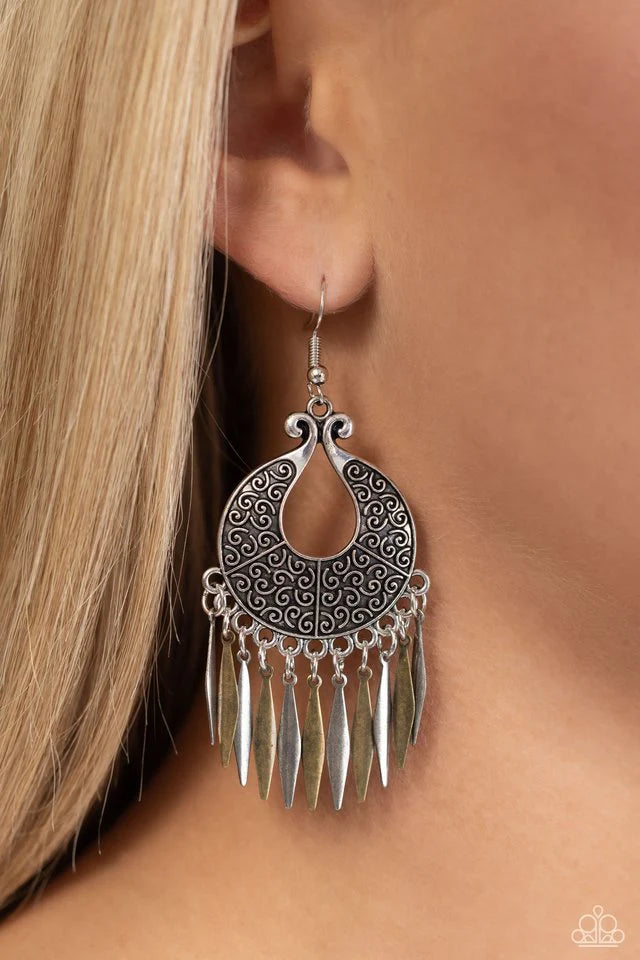 Paparazzi  Tribal Charm - Multi Earring